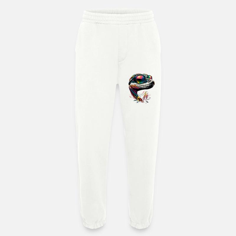 Schlange Python Kobra Klapperschlange Schlangen - Heavyweight Jogginghose - made by SPREAD  - OFF WHITE
