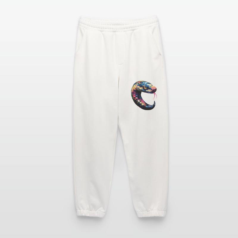 serpent, python, cobra, serpent à sonnettes, serpents Pantalon de jogging bio épais fabriqué en UE