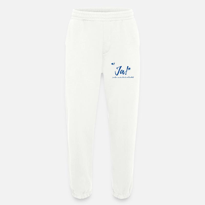 Geschenk Hochzeit - Heavyweight Jogginghose - made by SPREAD  - OFF WHITE