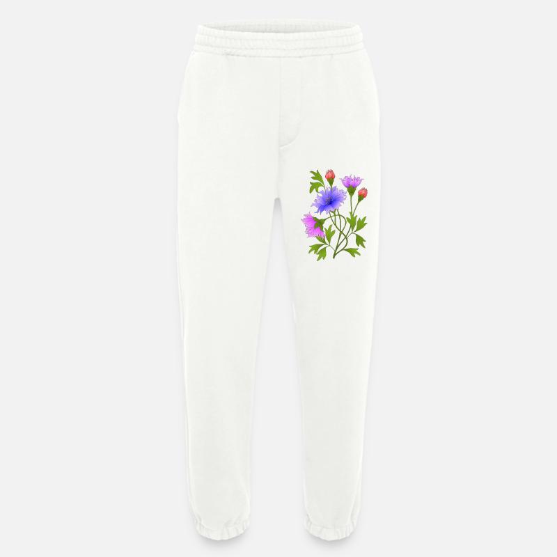 Blumen - Heavyweight Jogginghose - made by SPREAD  - OFF WHITE