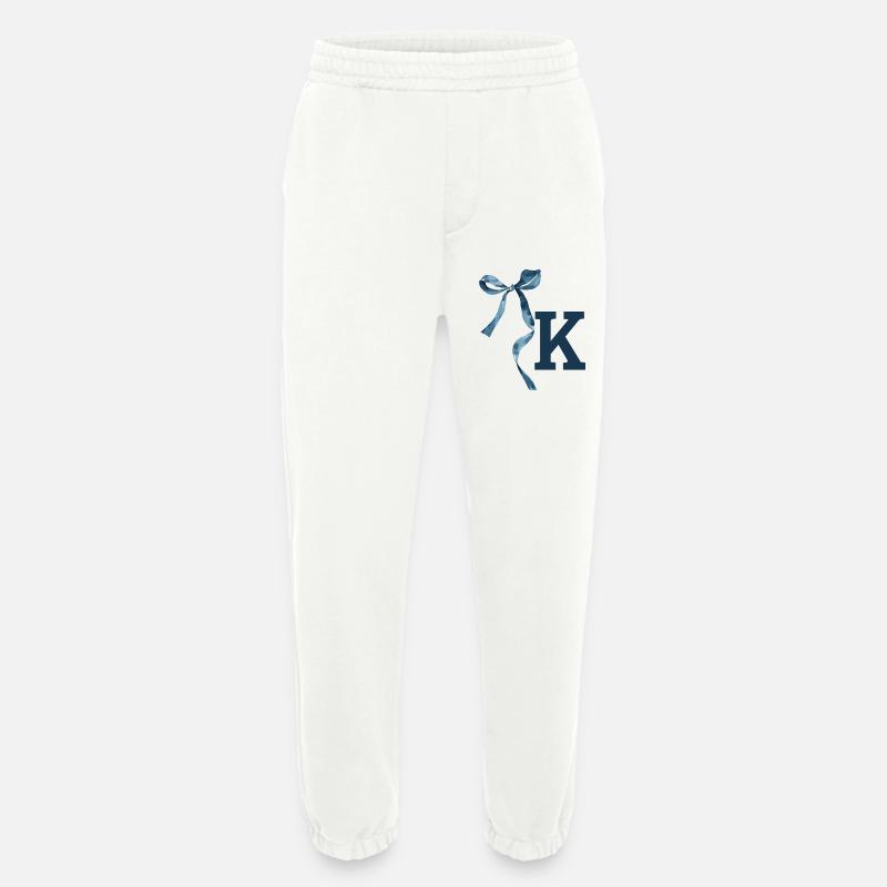 Monogram k Geschenkidee - Heavyweight Jogginghose - made by SPREAD  - OFF WHITE