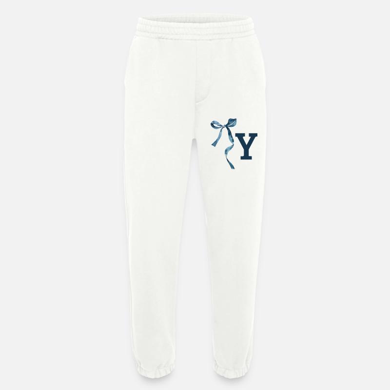 Monogramm und Geschenkidee - Heavyweight Jogginghose - made by SPREAD  - OFF WHITE