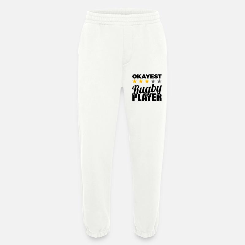 Rugby Player - Heavyweight Jogging Pants - made by SPREAD  - OFF WHITE