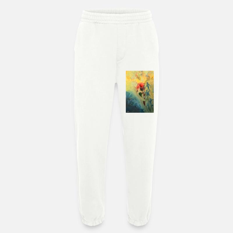 Abstrakte Blumenszene - Heavyweight Jogginghose - made by SPREAD  - OFF WHITE
