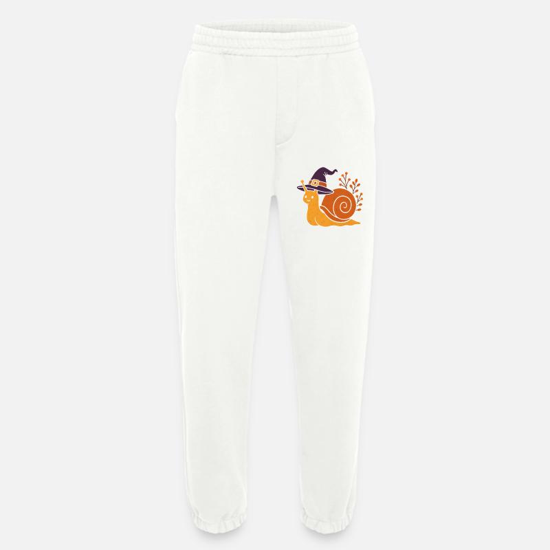 Cute Snail with Witch Hat - Heavyweight Jogging Pants - made by SPREAD  - OFF WHITE