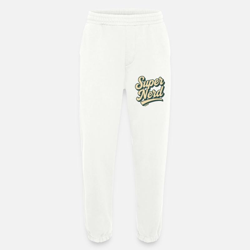 Super Nerd Retro Script - Heavyweight Jogginghose - made by SPREAD  - OFF WHITE