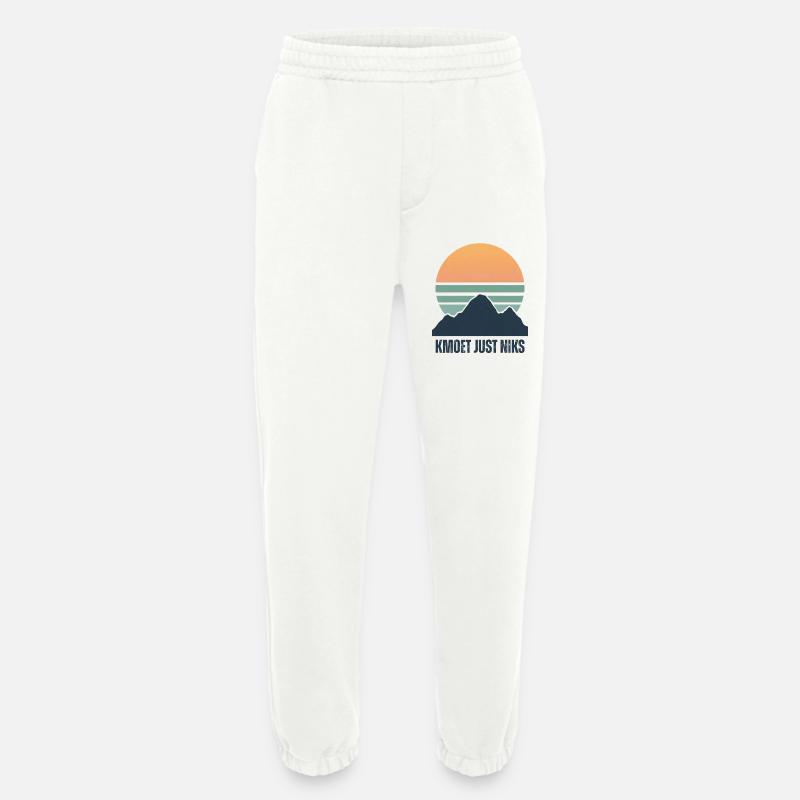 Kmoet just nothing, Antwerp dialect Shirts - Heavyweight Jogging Pants - made by SPREAD  - OFF WHITE