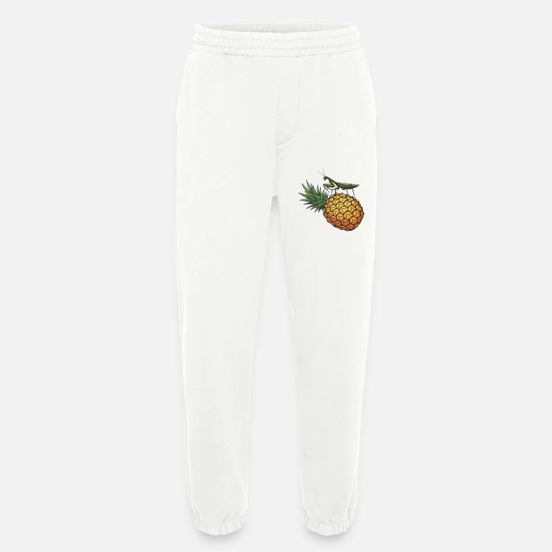 Ananas mit Grashüpfer Illustration - Heavyweight Jogginghose - made by SPREAD - OFF WHITE