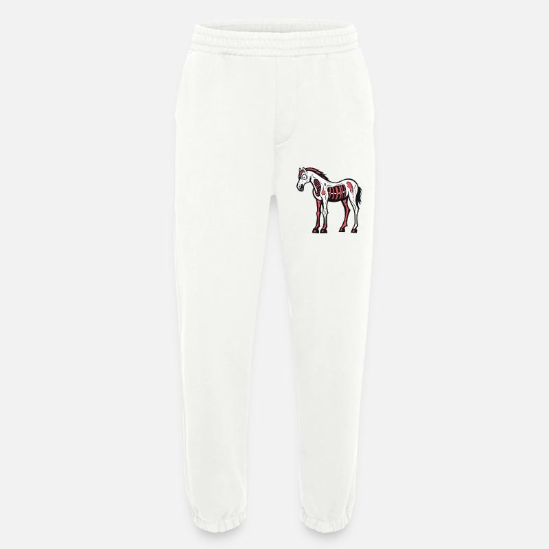 Pferd Halloween Comic Lustig - Heavyweight Jogginghose - made by SPREAD  - OFF WHITE