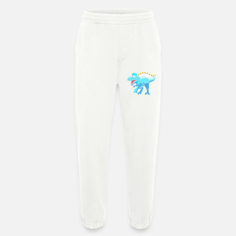 Hanoukka Hanoukka Hanoukka - Pantalon de jogging bio épais fabriqué en UE - OFF WHITE