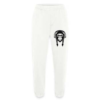 Turntable Monkey Head Vinyl Lover Edition Shirt - Heavyweight Jogging Pants - made by SPREAD  - OFF WHITE - Front