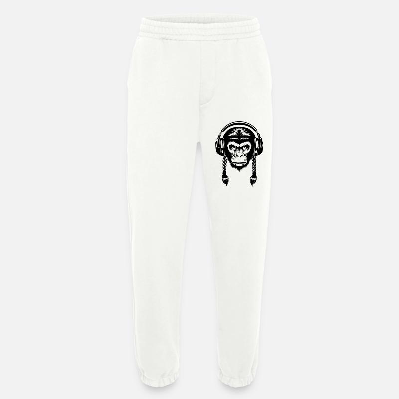 Electro Affenkopf Synth Wave Edition Shirt - Heavyweight Jogginghose - made by SPREAD  - OFF WHITE