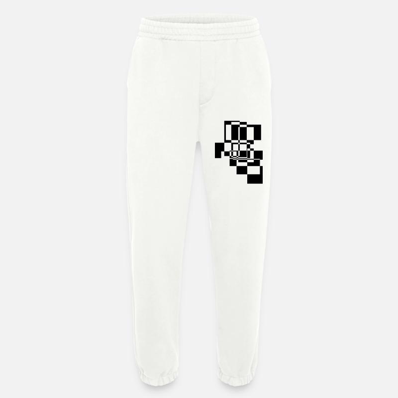 Abstract Shapes and Patterns Gift - Heavyweight Jogging Pants - made by SPREAD  - OFF WHITE