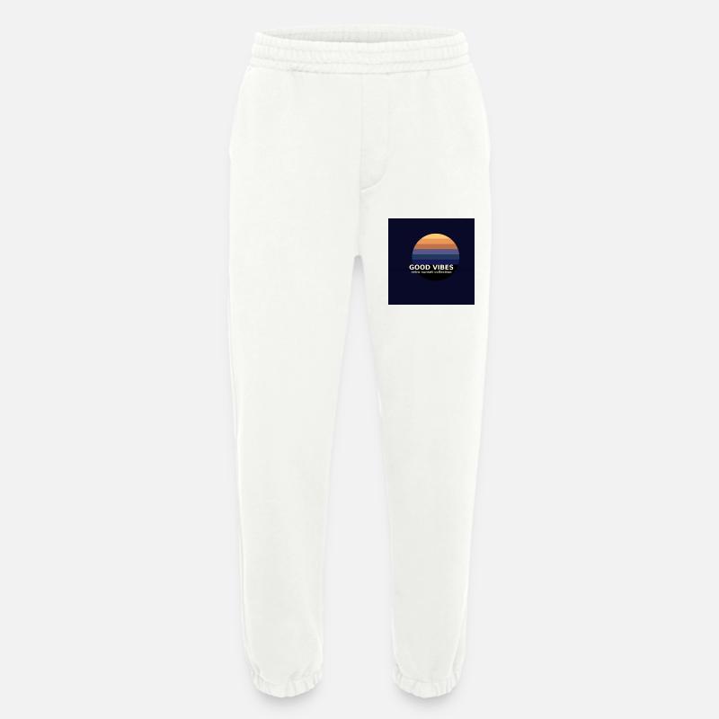 Gute Vibes Retro Sunset - Heavyweight Jogginghose - made by SPREAD  - OFF WHITE