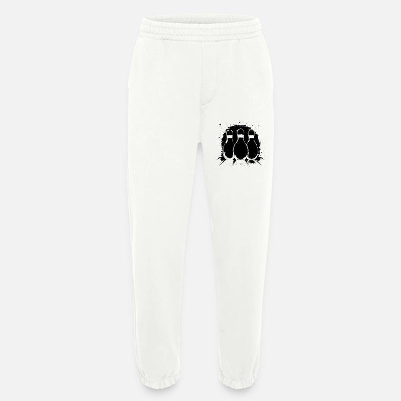 Bowling Graphics - Heavyweight Jogging Pants - made by SPREAD  - OFF WHITE