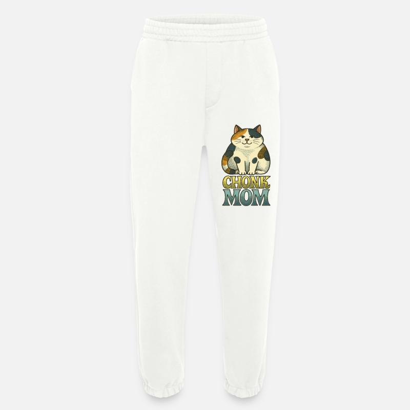 Chonk Mama Katze Katze - Heavyweight Jogginghose - made by SPREAD  - OFF WHITE