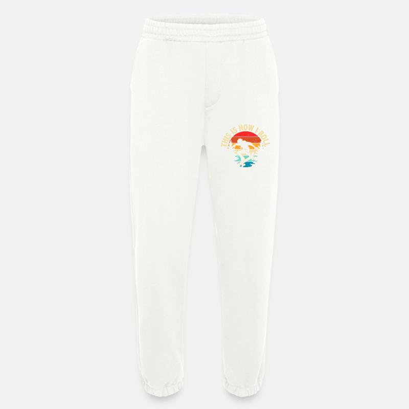 This Is How I Roll Skateboard - Heavyweight Jogginghose - made by SPREAD  - OFF WHITE