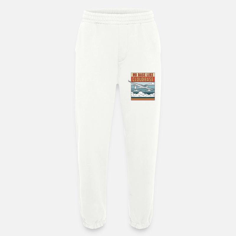 Pas de base comme Cloudbase - Pantalon de jogging bio épais fabriqué en UE - OFF WHITE