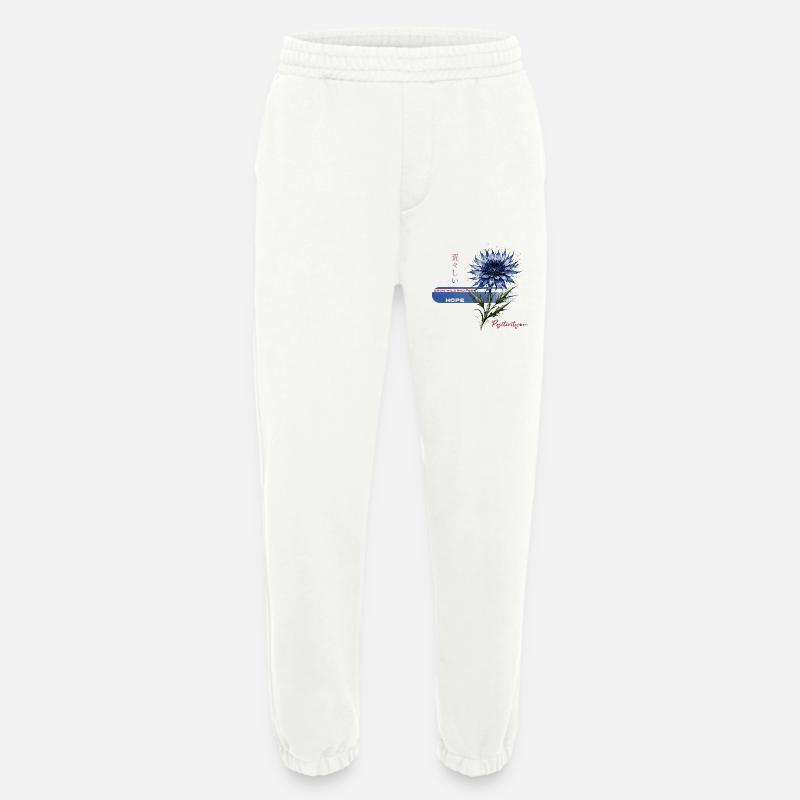 Blaue Blüte Hoffnung - Heavyweight Jogginghose - made by SPREAD  - OFF WHITE
