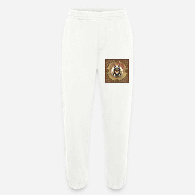 Steampunk Pharaoh Fox - Heavyweight Jogging Pants - made by SPREAD  - OFF WHITE