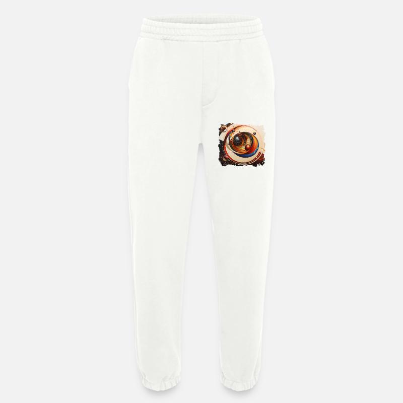 Vortex Space Ring Cosmos - Heavyweight Jogging Pants - made by SPREAD  - OFF WHITE