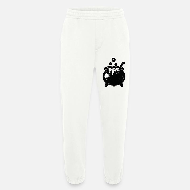 Witch's Cauldron Bubble Magic - Heavyweight Jogging Pants - made by SPREAD  - OFF WHITE