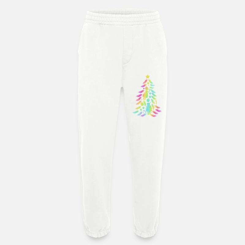 Christmas Tree Nutcracker - Heavyweight Jogging Pants - made by SPREAD  - OFF WHITE