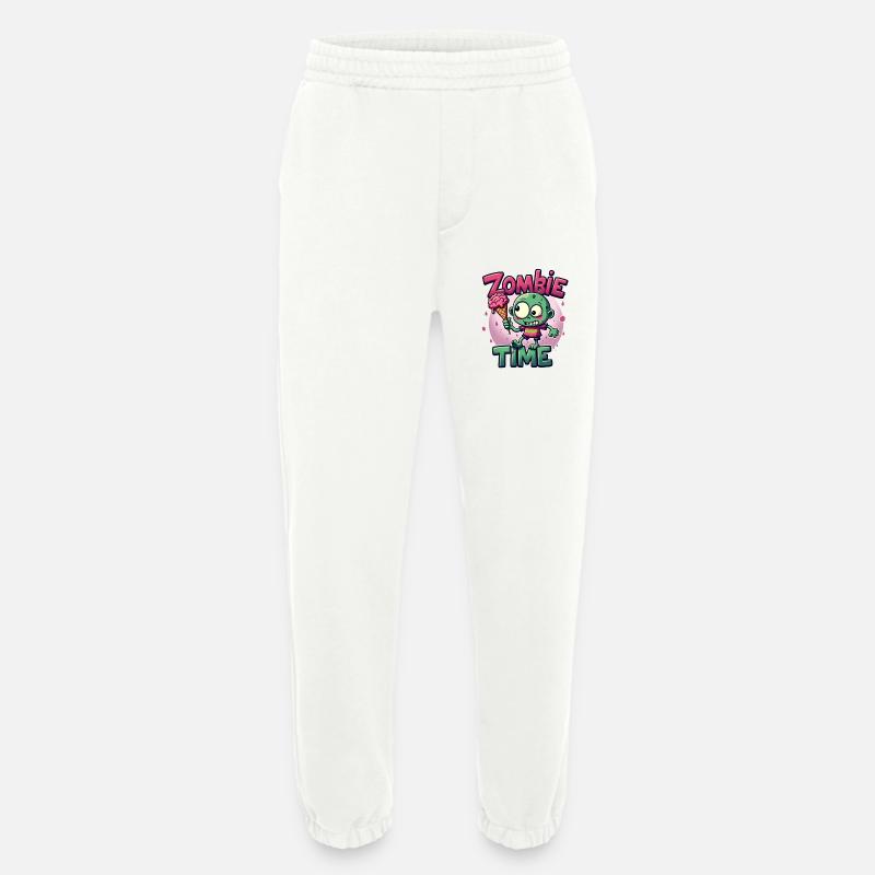 Zombie Time Eiscreme Comic - Heavyweight Jogging Pants - made by SPREAD  - OFF WHITE