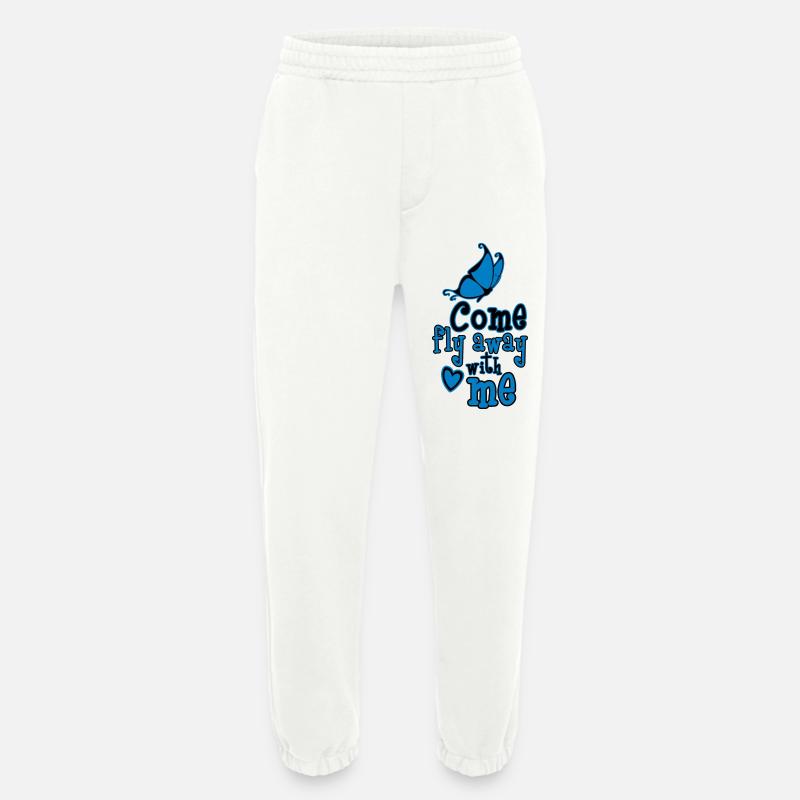 Komm, flieg mit mir weg - Heavyweight Jogginghose - made by SPREAD - OFF WHITE