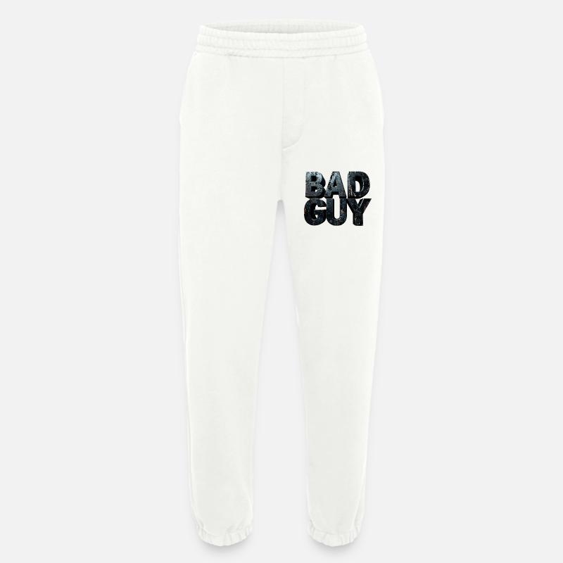 Bad Guy – Dunkle monumentale Buchstaben Skulptur - Heavyweight Jogginghose - made by SPREAD  - OFF WHITE