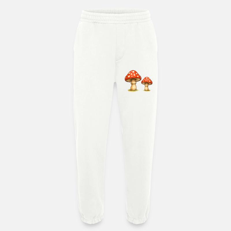 Red Toadstool Duo - Heavyweight Jogging Pants - made by SPREAD  - OFF WHITE