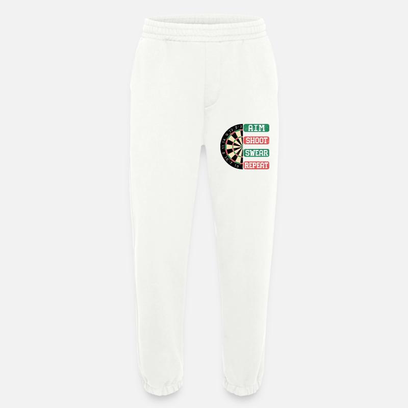 Aim Shoot Wear Repeat Dartboard Style - Heavyweight Jogginghose - made by SPREAD  - OFF WHITE