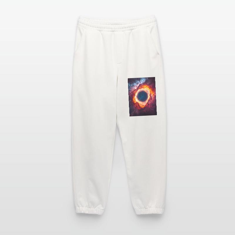 Celestial Ring Nebula Glow Heavyweight Jogging Pants - made by SPREAD 