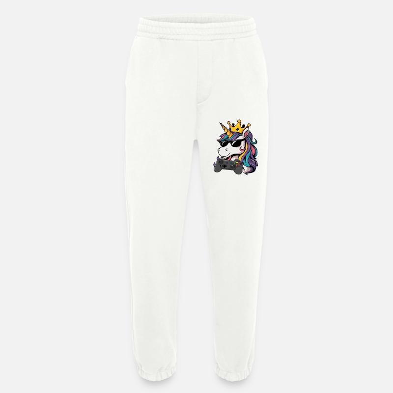 Einhorn gaming controller - Heavyweight Jogginghose - made by SPREAD  - OFF WHITE