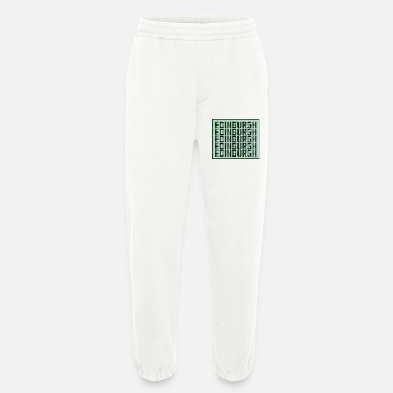 Edinburgh Grid Muster - Heavyweight Jogginghose - made by SPREAD  - OFF WHITE