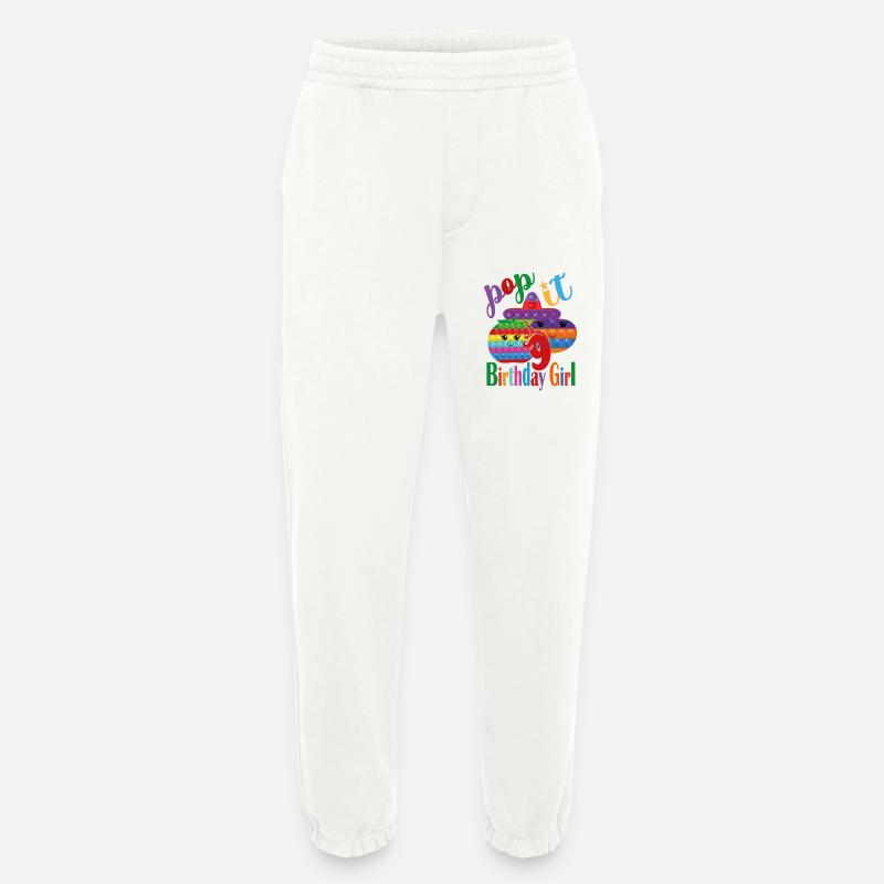 pop-it Geburtstagskind 9 - Heavyweight Jogginghose - made by SPREAD  - OFF WHITE
