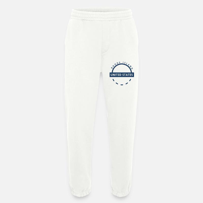 Rhode Island USA Rundes Logo - Heavyweight Jogginghose - made by SPREAD  - OFF WHITE