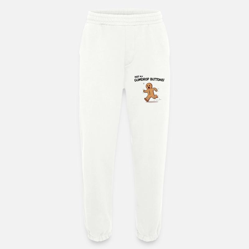 Running Gingerbread Funny Christmas Design - Heavyweight Jogginghose - made by SPREAD - OFF WHITE