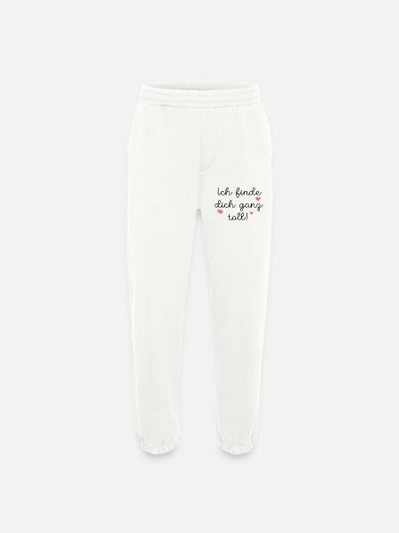FIND FRIENDSHIP GREAT - Heavyweight Jogging Pants - made by SPREAD  - OFF WHITE