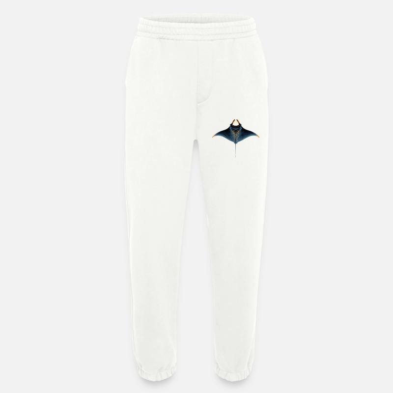 Manta Ray, Devil Ray, Stingray, Diver - Heavyweight Jogging Pants - made by SPREAD  - OFF WHITE