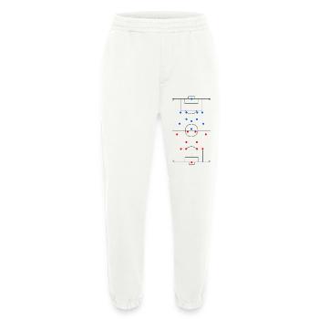 Unisex Design Football Field Tactics - Heavyweight Jogging Pants - made by SPREAD  - OFF WHITE - Front