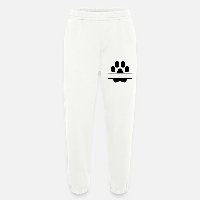 Hundepfoten Namensschild - Heavyweight Jogginghose - made by SPREAD - OFF WHITE
