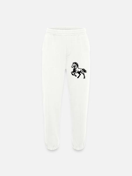 Cheval - Pantalon de jogging bio épais fabriqué en UE - OFF WHITE