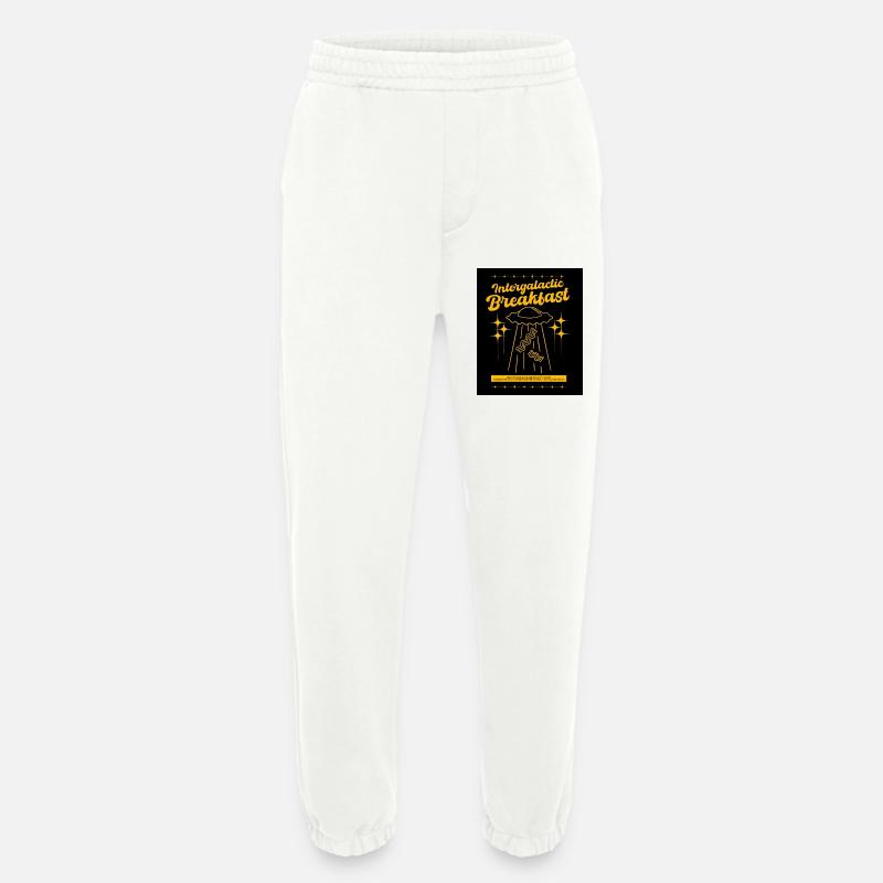 Intergalactic Breakfast - Heavyweight Jogging Pants - made by SPREAD  - OFF WHITE