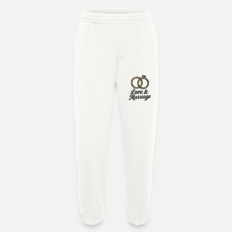 Liebe & Ehe Trauringe - Liebe & Ehe - Heavyweight Jogginghose - made by SPREAD  - OFF WHITE