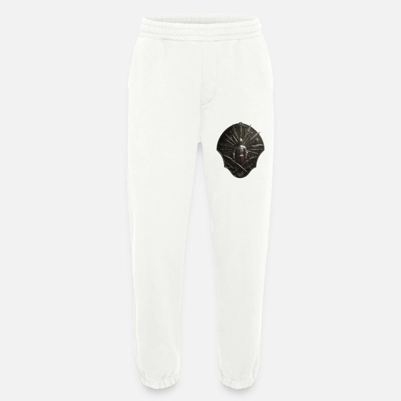 Crusader Shield Circle with Weapons - Heavyweight Jogging Pants - made by SPREAD  - OFF WHITE