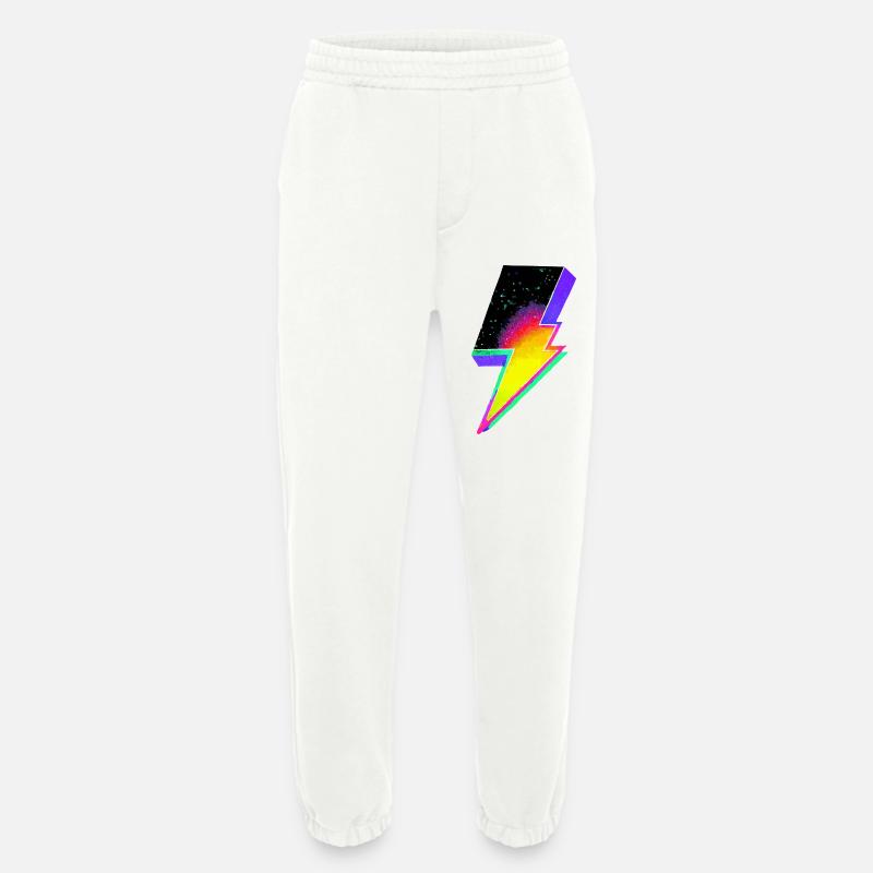 Neon-Regenbogen-Blitz-Emblem - Heavyweight Jogginghose - made by SPREAD  - OFF WHITE
