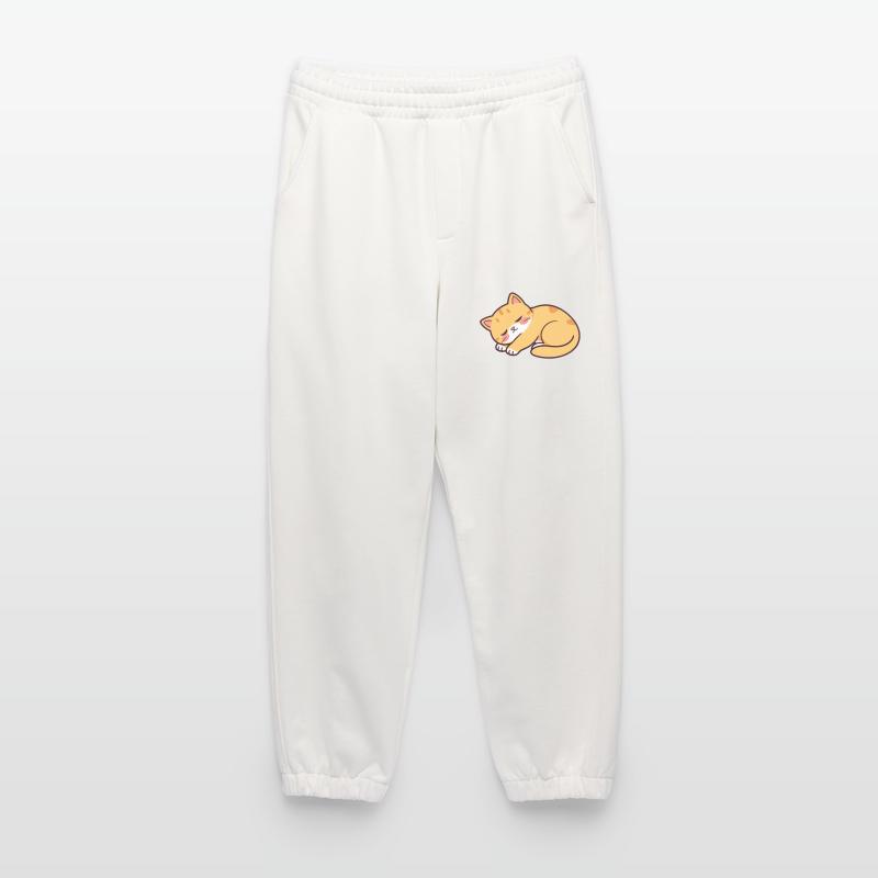 sleeping cat Heavyweight Jogging Pants - made by SPREAD 