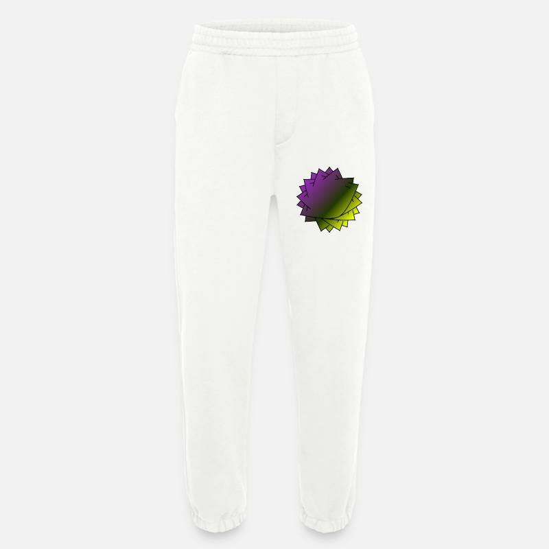 Gradient Leaf Spirale - Heavyweight Jogginghose - made by SPREAD  - OFF WHITE