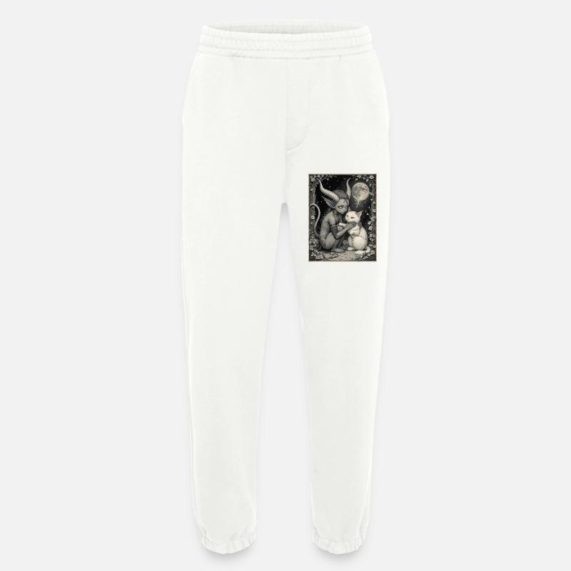 Mondschein-Dämon - Heavyweight Jogginghose - made by SPREAD  - OFF WHITE
